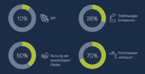 Abbildung 1: Die Ineffizienz der globalen Lebensmittelproduktion in Zahlen