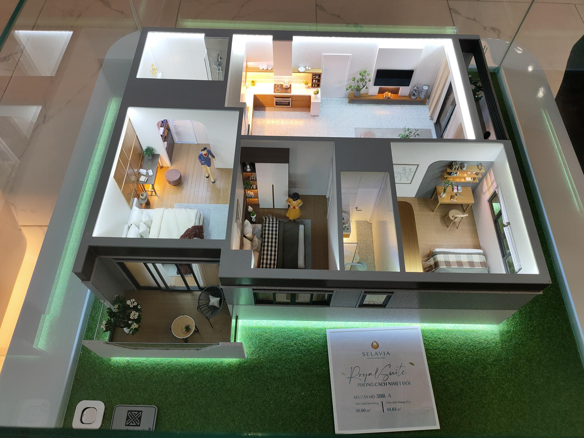 A typical floor plan of a city apartment in Vietnam, Bellecapital, 2023
